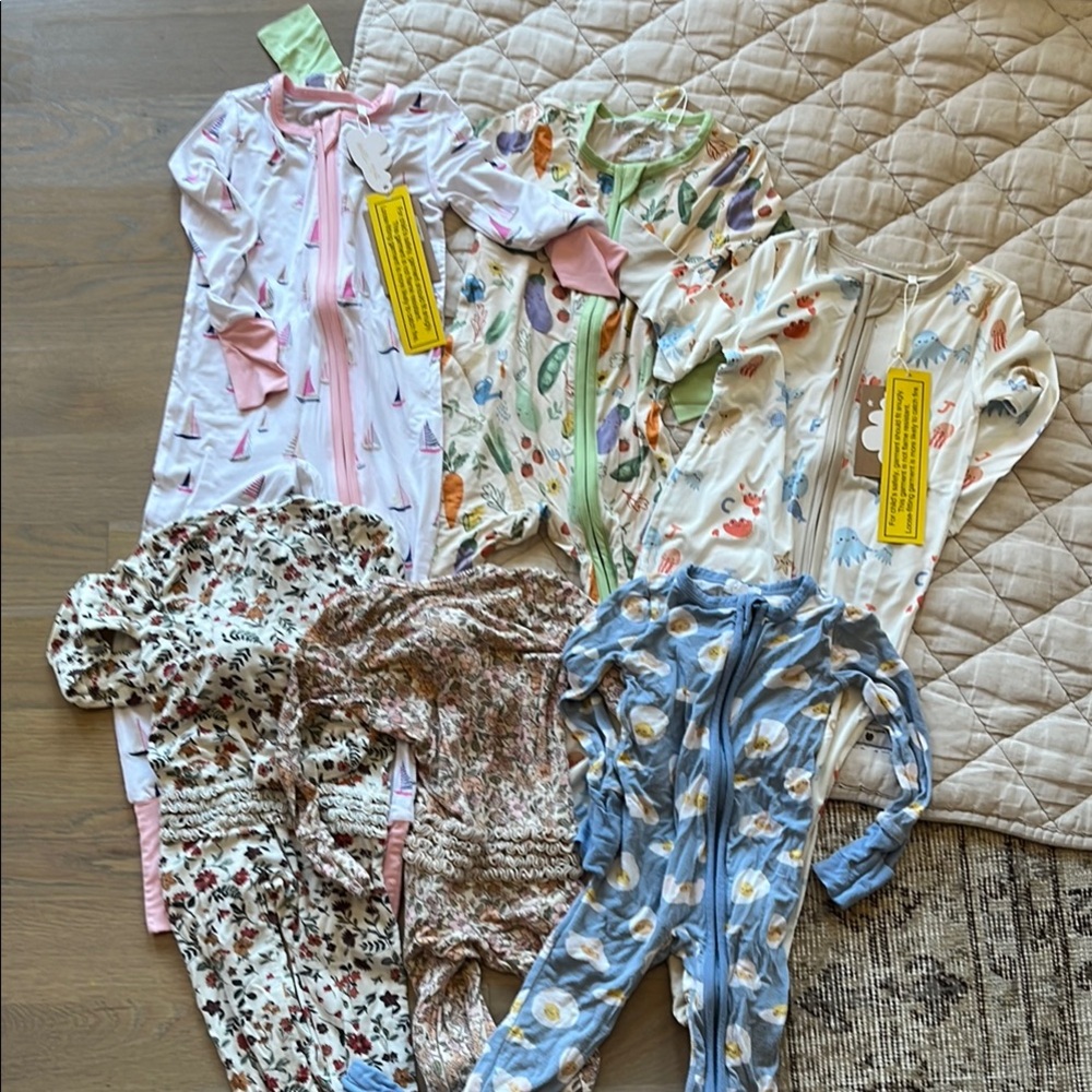 Angel Dear 2 way zipper romper bundle